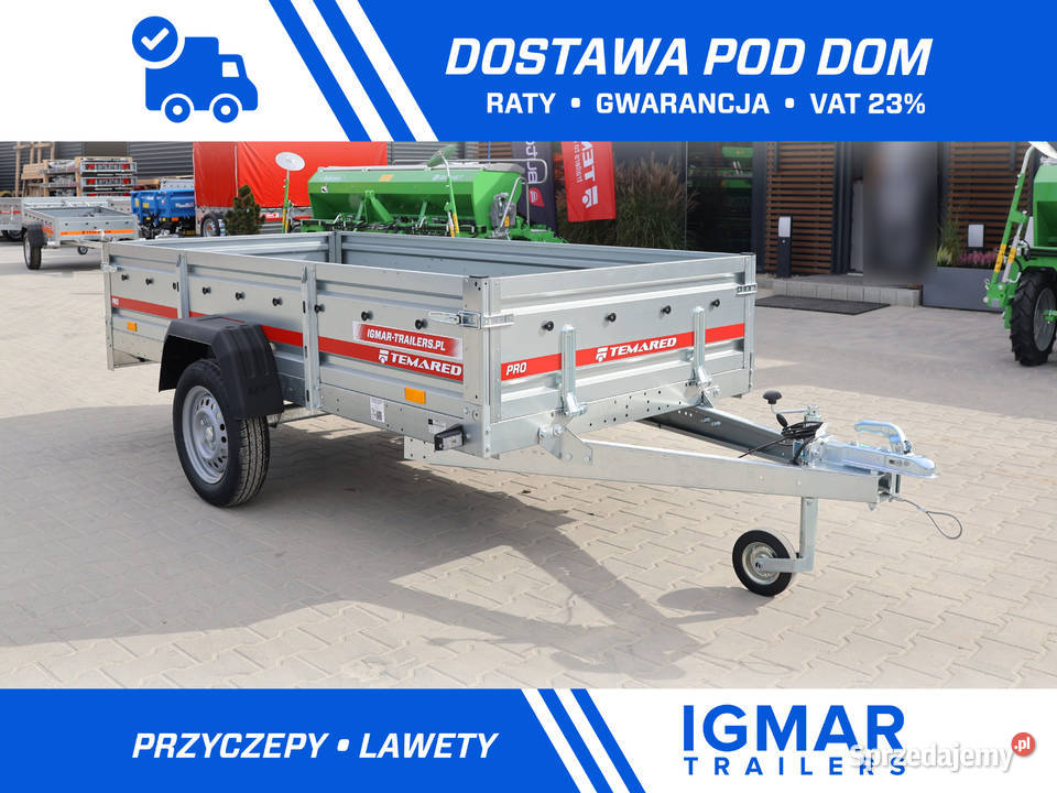 Przyczepa samochodowa TEMARED PRO 2612 DMC 750 Gdańsk