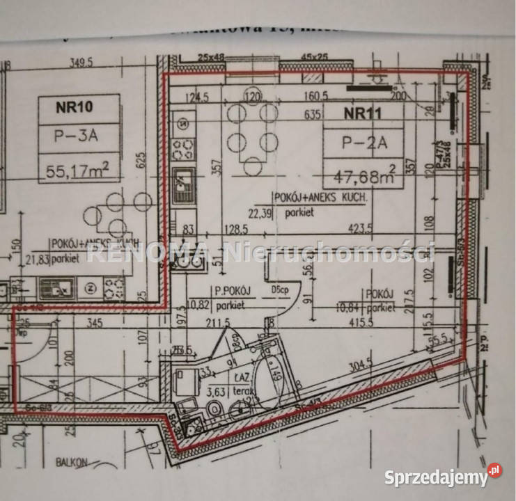 sprzedaży mieszkania 48m2 2pok Białystok