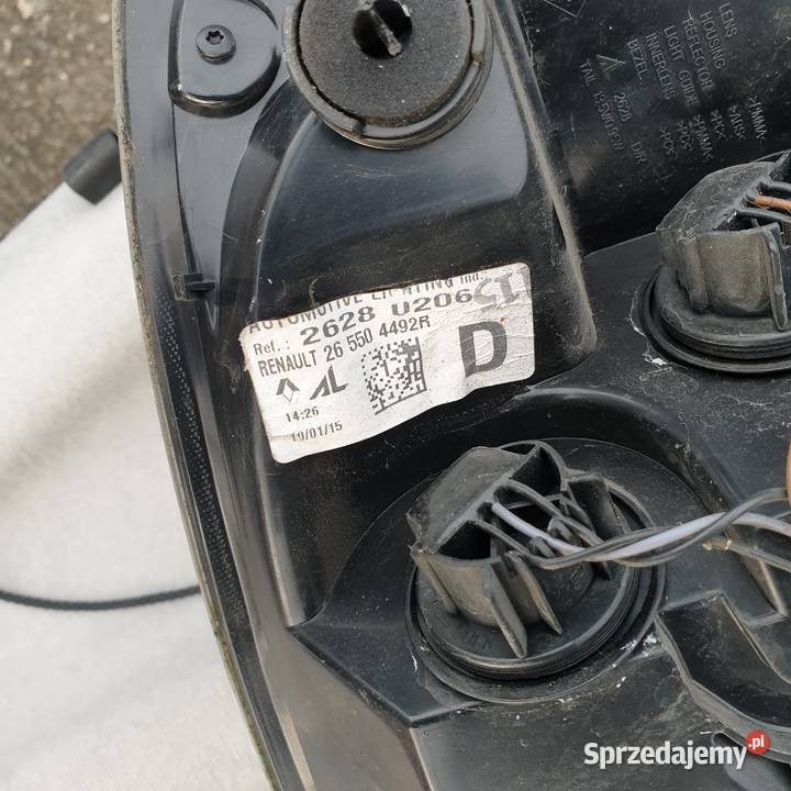 RENAULT ZOE LAMPA LEWA PRAWA TYL 265554013R Łochowice