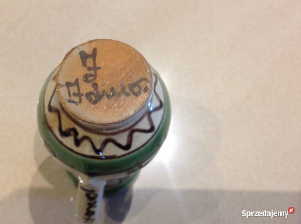 Mały Wazonik Ceramiczny Ręcznie Malowany Nowa Sól