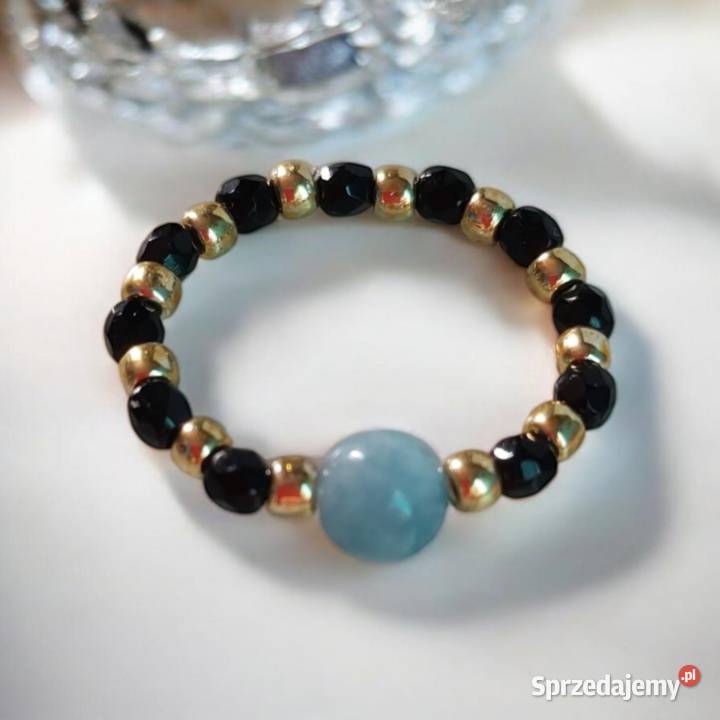 Pierścionek z Akwamarynem Zgierz