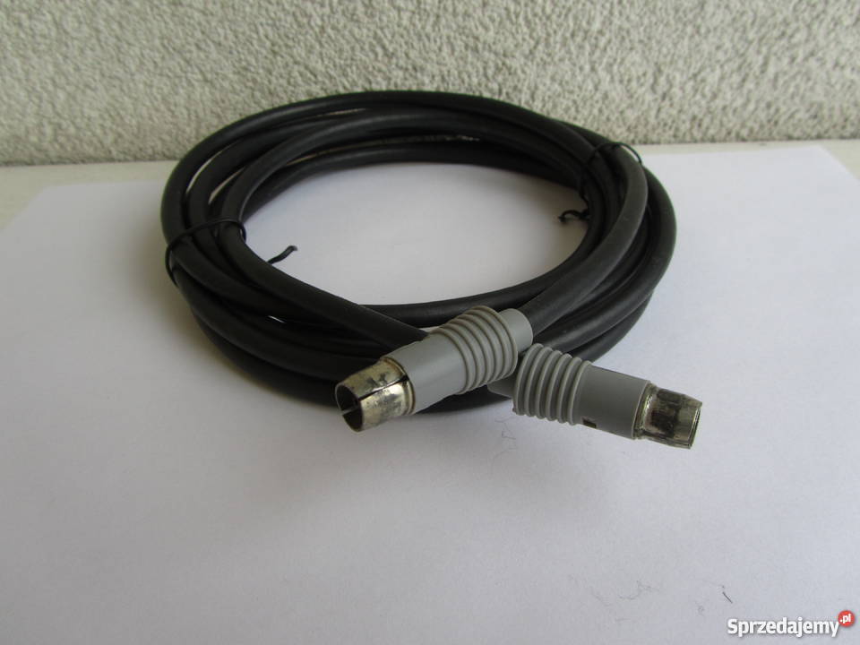 Kabel antenowy czarny TV wtyk męski wtyk męski Olecko