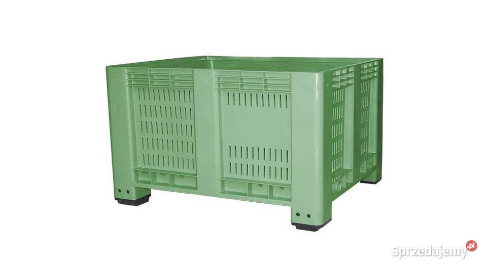 Skrzyniopaleta ażurowa z 4 stopami NOWA Pozostałe Lublin
