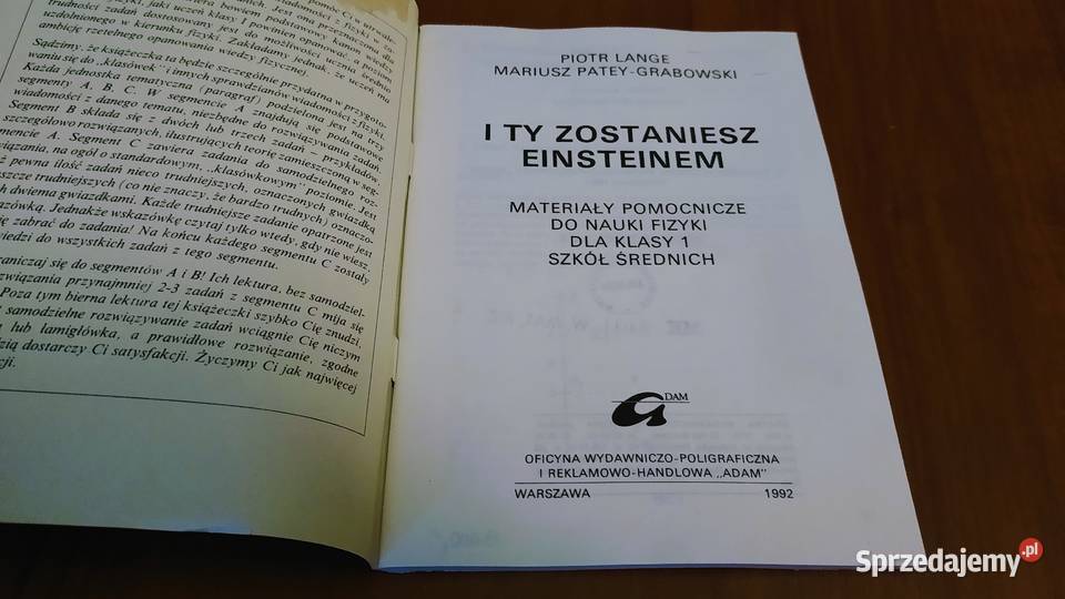 I ty zostaniesz Einsteinem do nauki fizyki klasy fizyka Gdańsk