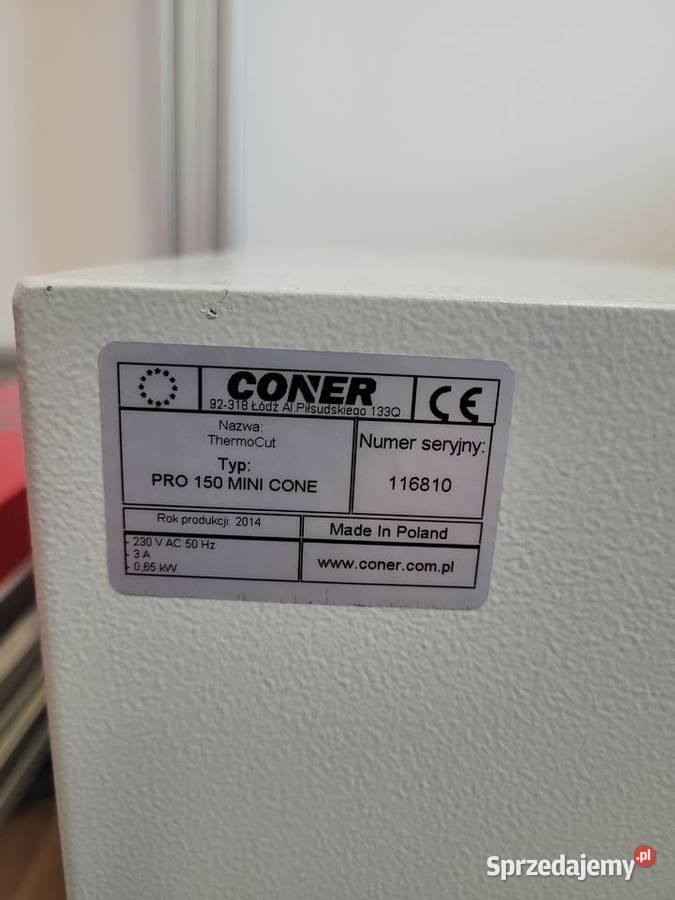 Ploter termiczny CONER ThermoCut PRO 150 mini podkarpackie Wola Rafałowska