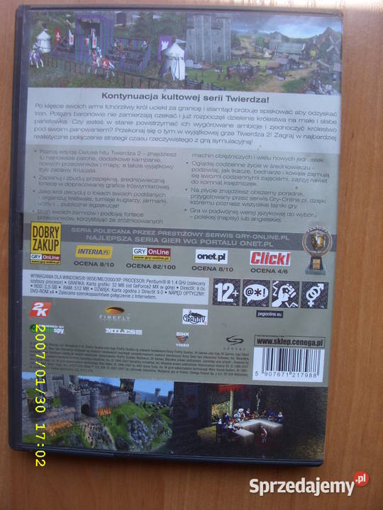 Gra na PC DVD TWIERDZA 2FIRE FY 2 CD Komputerowe PC Wołów