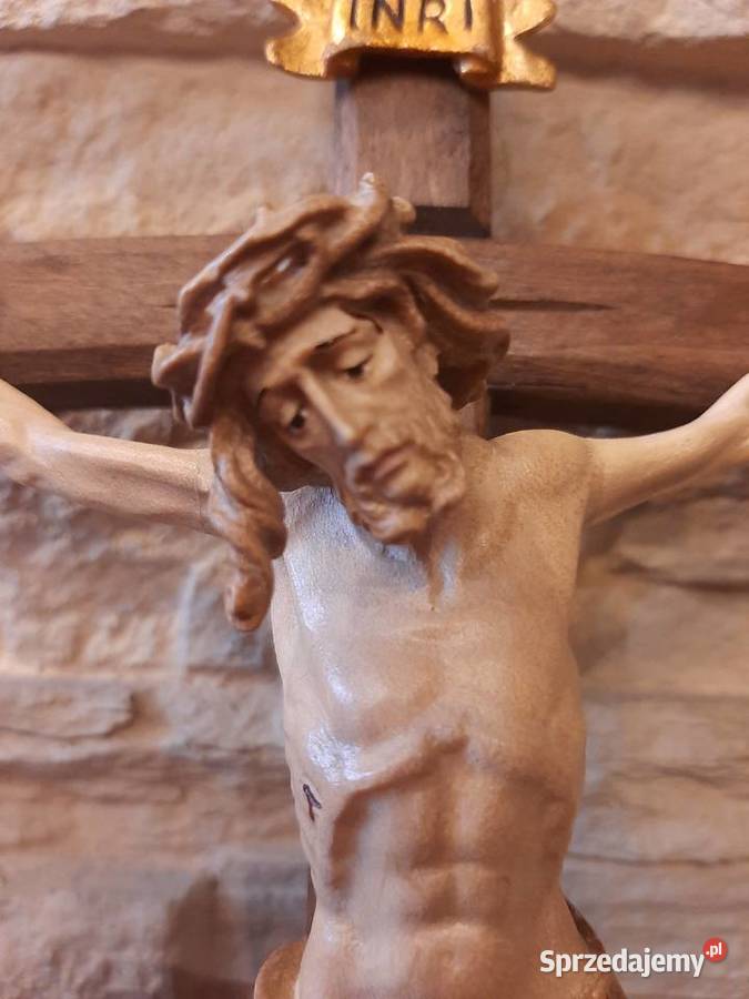 Rzeźba z drewna krzyż drewniany Ukrzyżowanie Lubień