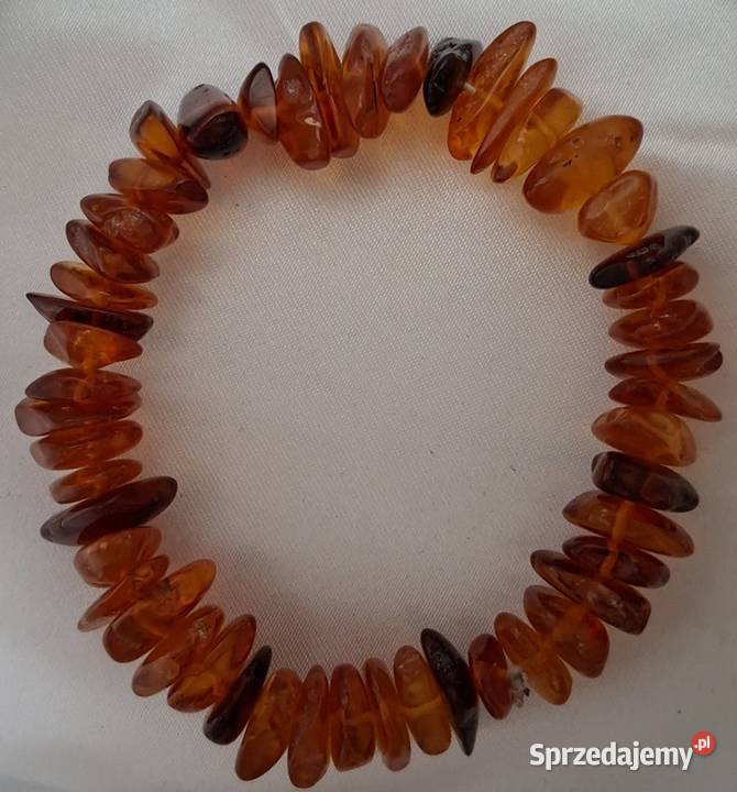 Śliczna bransoletka bursztyn Amber Jantar Biżuteria pomorskie Gdańsk