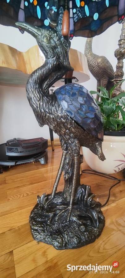 Lampy gabinetowe witrażowe podstawa żuraw łódzkie Łódź sprzedam