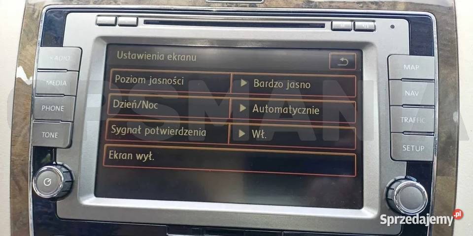 Polskie menu polski lektor mapa Volkswagen VW łódzkie Łódź