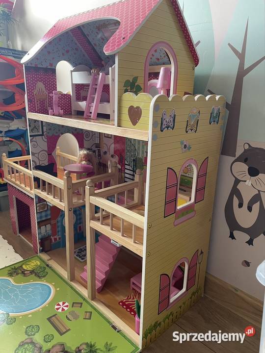 Duży domek lalek XXL drewniany Kinderplay willa kujawsko-pomorskie Toruń