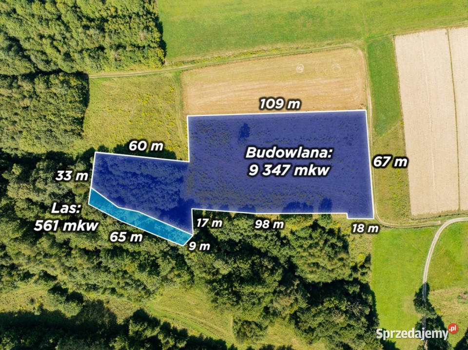 9 908 m zabudowa mieszkaniowa jednorodzinna 151zł/m2 Skawinki