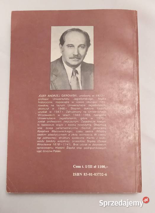 HISTORIA POLSKI 1505 1764 Józef Andrzej Hajnówka