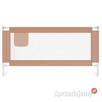 vidaXL Barierka do łóżeczka dziecięcego taupe Warszawa