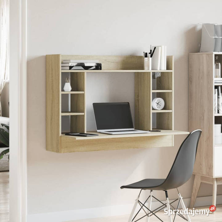 Biurko wiszące dąb sonoma 105x48x75 WM847970 mazowieckie Warszawa