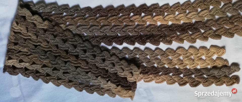 szal wełniany 190 szalik z wełny naturalnej