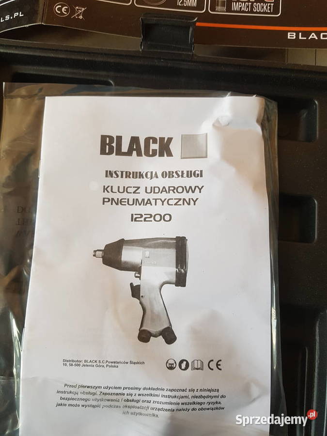 Pneumatyczny klucz udarowy 12 310 nm Black