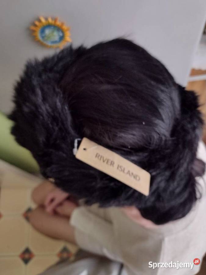 RIVER ISLANDCzarna futrzana opaska na głowęNOWA Kraków