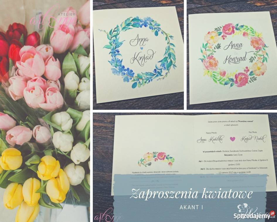 Zaproszenia ślubne Artenne Łódź