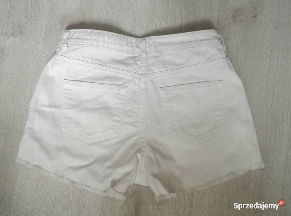 Białe szorty krótkie spodenki jeansowe Denim Bochnia sprzedam