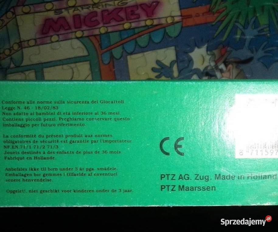 3x stare puzzle Kaczor Donald Duck Myszka Miki podkarpackie Rzeszów