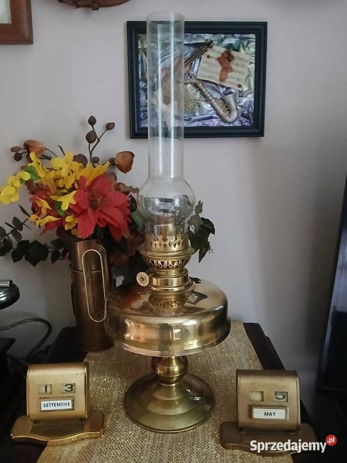 Mosiezna lampa naftowa Kraków