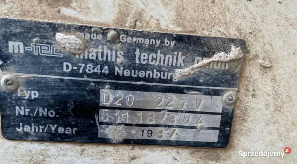 Mtec D20 Agregat tynkarski Mieszarka Przepływowa Biznes i Przemysł Węgrów