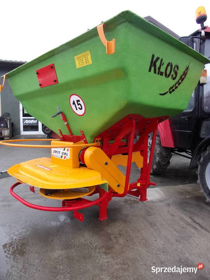 Rozsiewacz wapna i nawozów dwutarczowy KŁOS 800 nieuszkodzony Opoczno