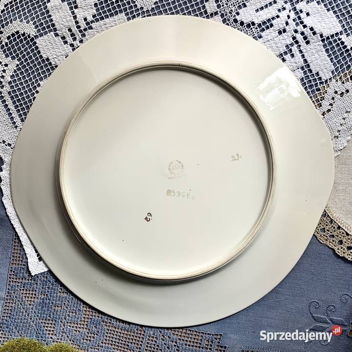 Okrągły duży półmisek Chodzież porcelana śląskie