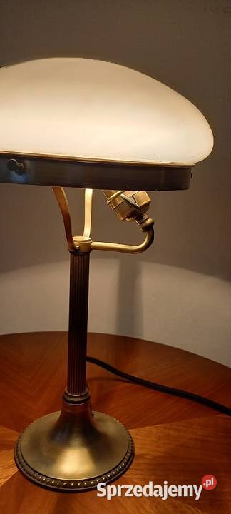Mosiężna lampka gabinetowa w stylu Art Deco Skierniewice