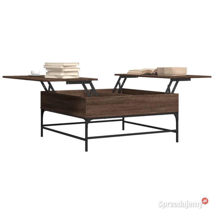 Stolik kawowy brązowy dąb 95x95x45 WM3217068 Warszawa