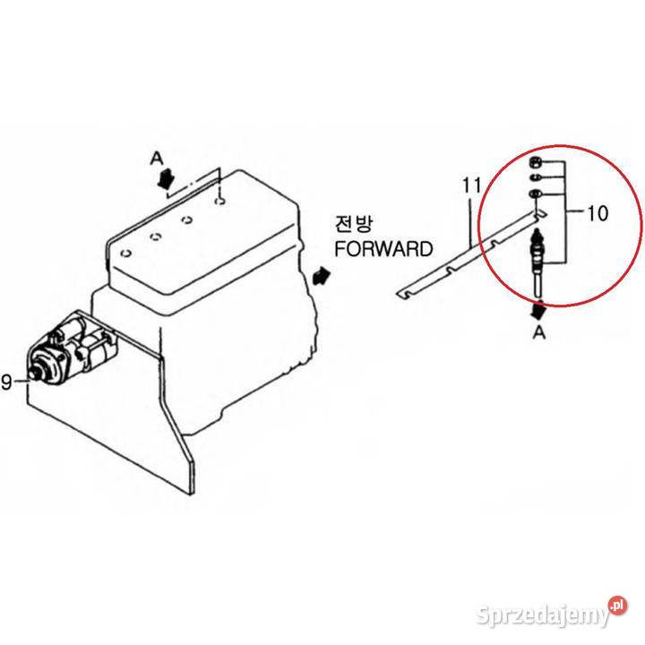 Świeca żarowa 85 mm 11V20A LS U43 LS U50 LS U60 Tajęcina sprzedam