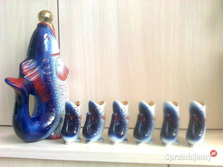 Karafka Ryba Plus Rybki Z Porcelany Fabryka W Polonnem Warszawa Sprzedajemy Pl