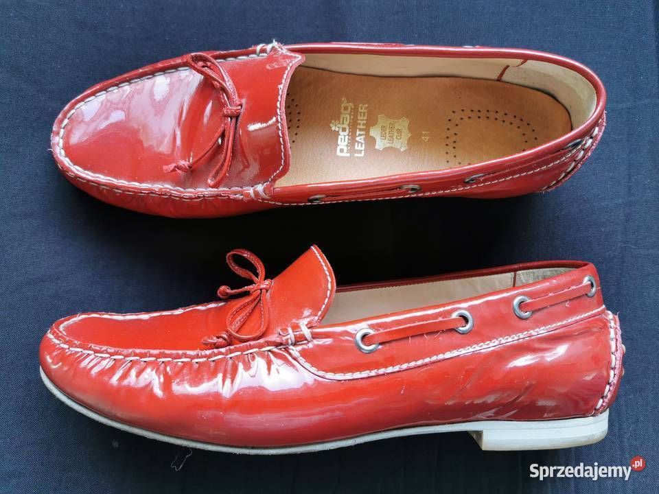 Buty SIOUX 41 Skóra naturalna lakierowana Super Łódź