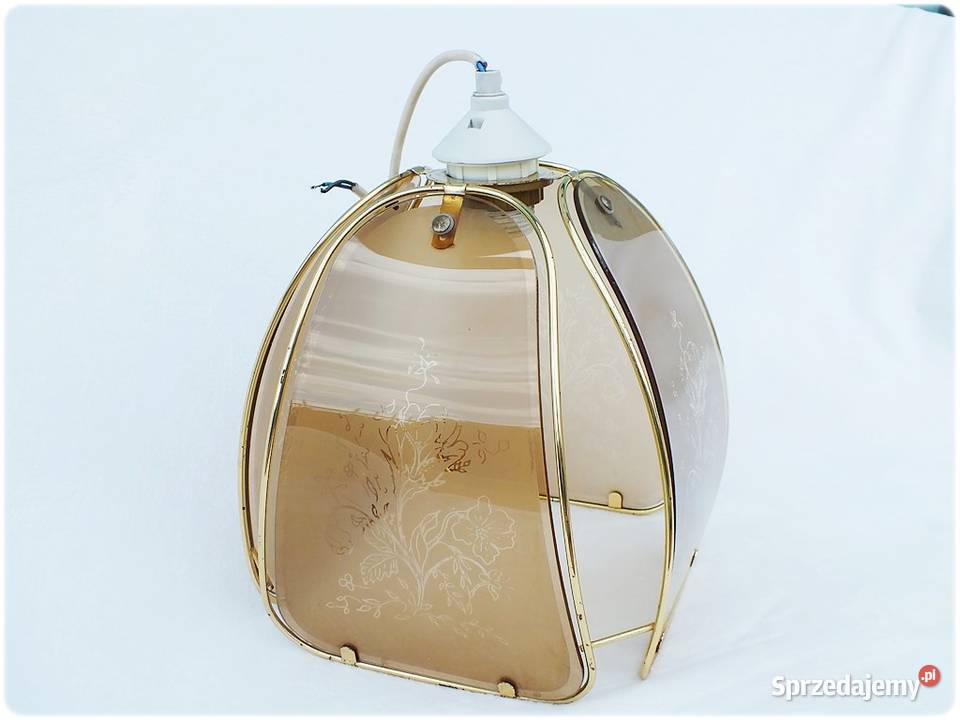 Lampa wisząca szklane witraże z lat 8090tych Żary sprzedam