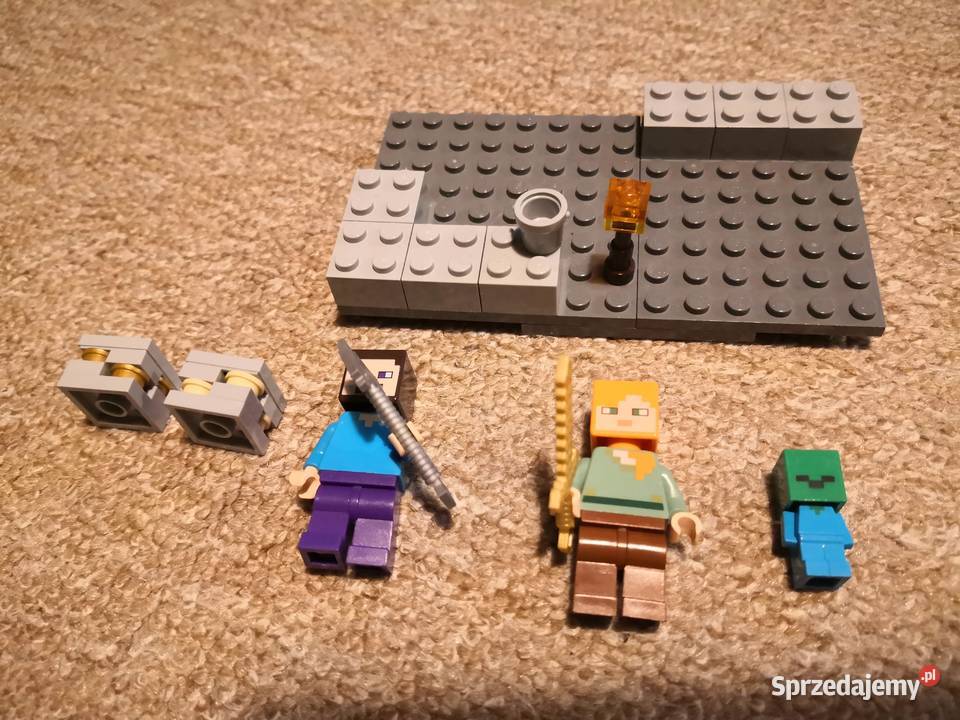 Lego Minecraft 4 zestawy komplet 1 5 lat+ Klocki Lusowo