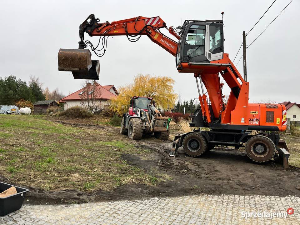 wynajem ładowarki kołowej koparki strzelin dolnośląskie