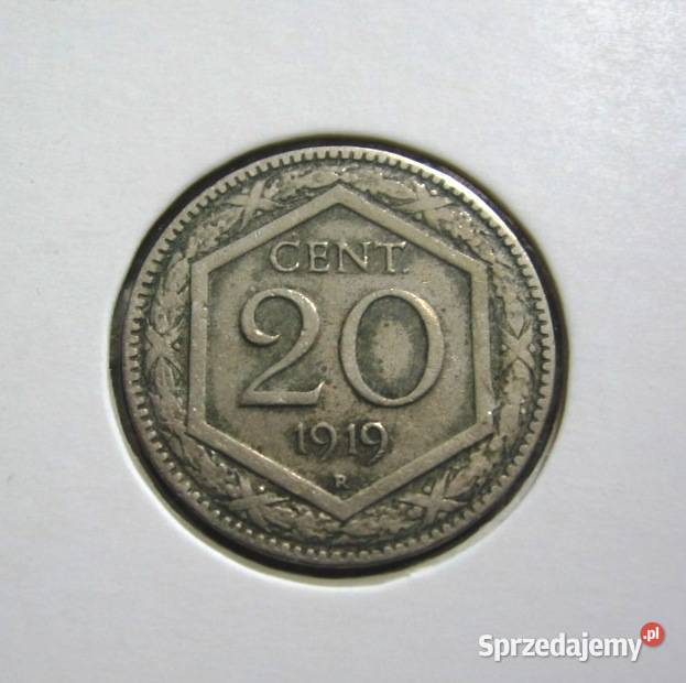 Włochy 20 Centasimi 1919r SKRĘTKA sprzedam
