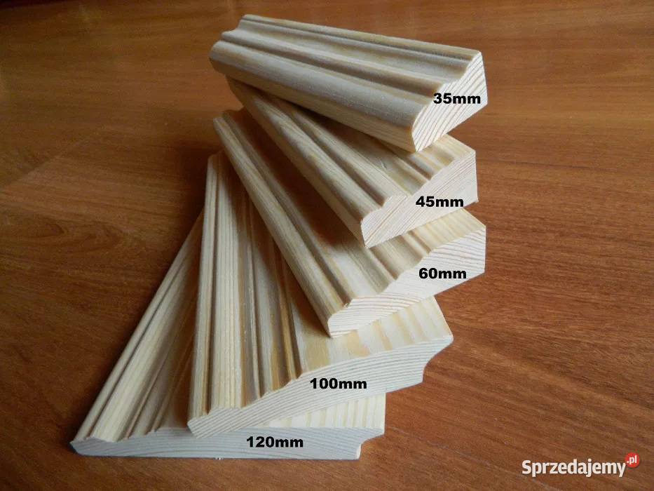 Listwa wykończeniowa drewniana frezowana sosna Narew