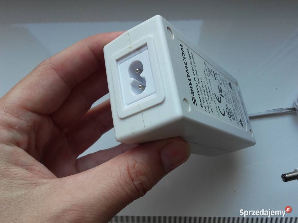 Zasilacz DC 12V 38A 45W 55mm x 21mm biały Pozostałe kujawsko-pomorskie Bydgoszcz sprzedam