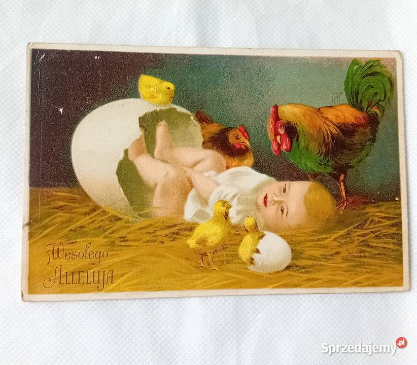Pocztówka wielkanocna 1932 r Z obiegu ze