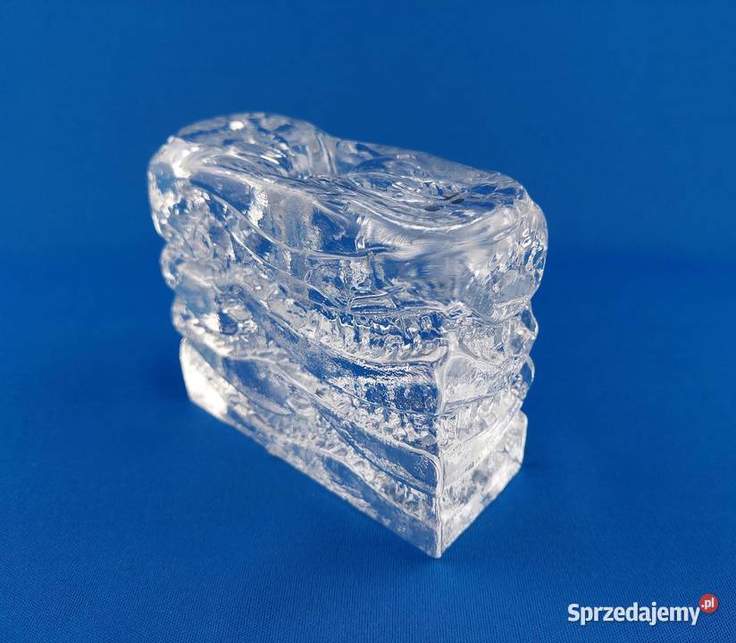 INGRID Glasshtte Blockkristal wazon Ice Block Poznań sprzedam