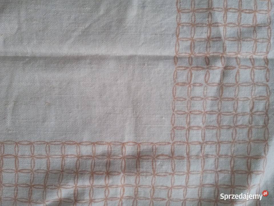 Materiał na obrus z czasów PRLu Mysłowice