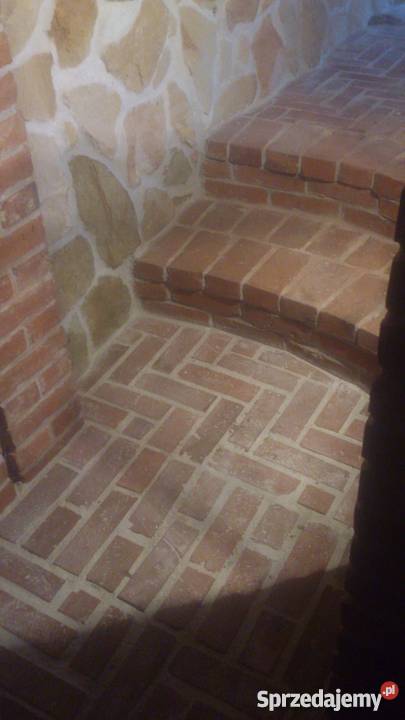 Posadzka z cegły podłoga ceglana rustykalne Wrocław