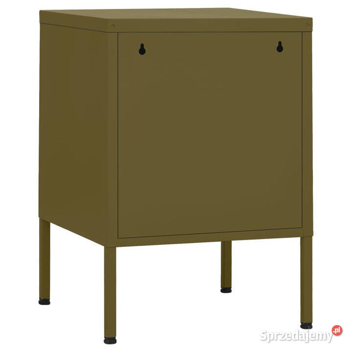 Szafka nocna oliwkowa 35x35x51 stalowa WM336207