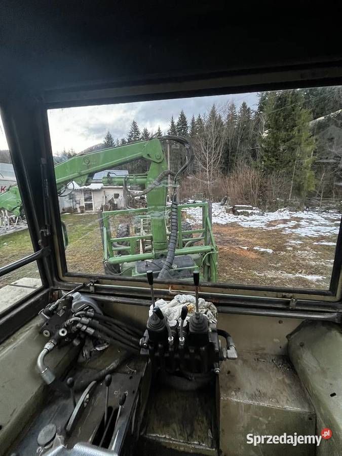 Ciągnik Fortschritt ZT 323 Z przyczepą leśną HDS Kołonice