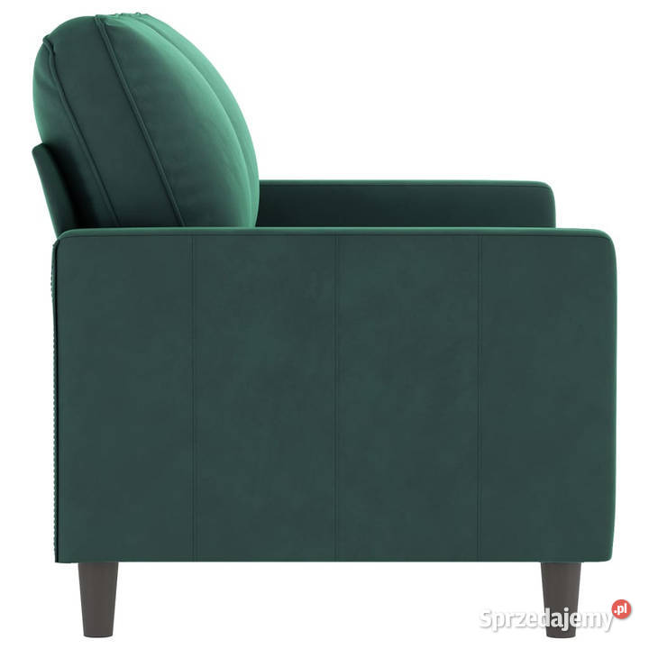 Sofa 2osobowa ciemnozielona 120 tapicerowana Warszawa