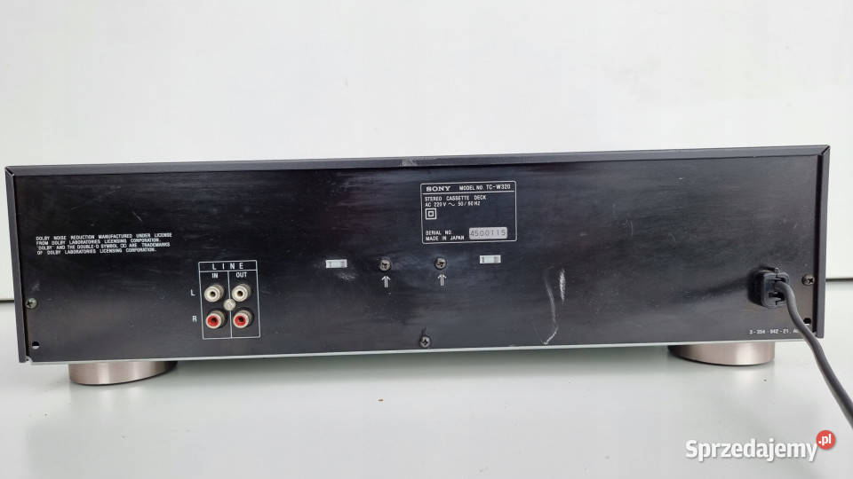 Magnetofon catette deck SONY TCW320 TC W 320 Międzychód