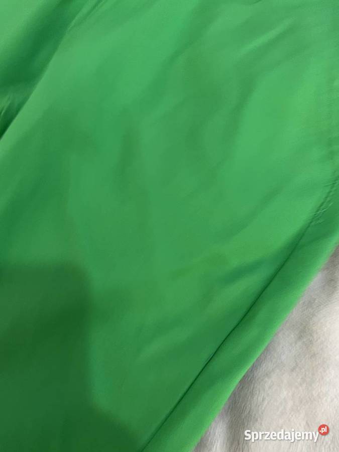Zielone spodnie garniturowe chinosy Jasło