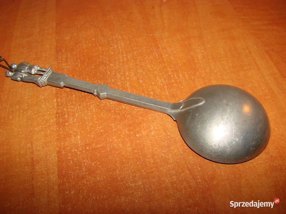 figuralna łyżka cynowa Pruszcz Gdański